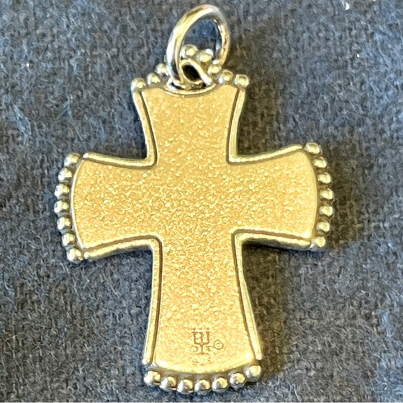 James Avery retired Sterling silver heart love flower floral charm pendant - Picture 4 of 6